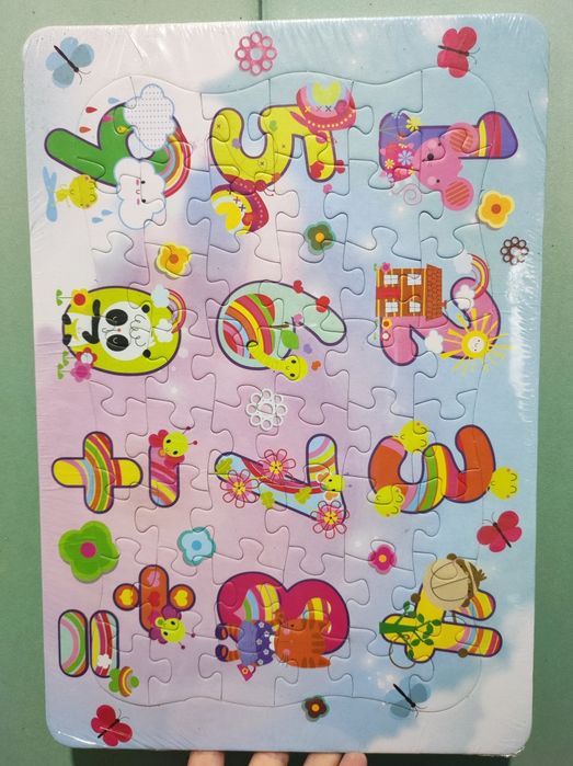 Новый пазл с цифрами 37*26 см.