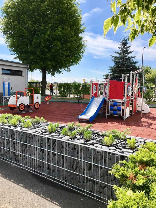 Donica donice Gabion gabiony Niestandardowe realizacje Klomby