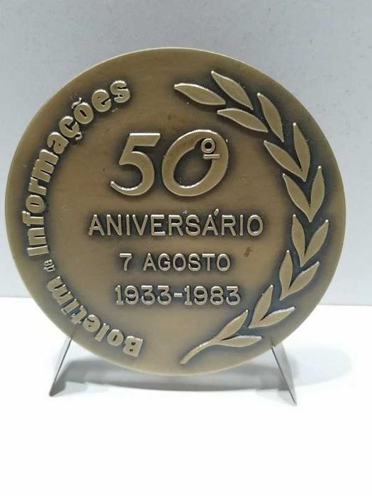 Medalha bronze 50 aniversario Boletim Informações 1983