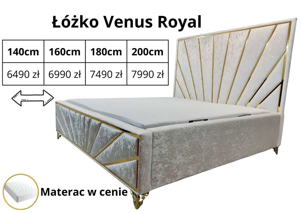 Łóżko Venus Royal -elegancja i luksus