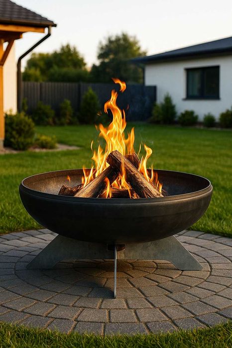 Palenisko ogrodowe 50 cm na nóżce grill ognisko miska