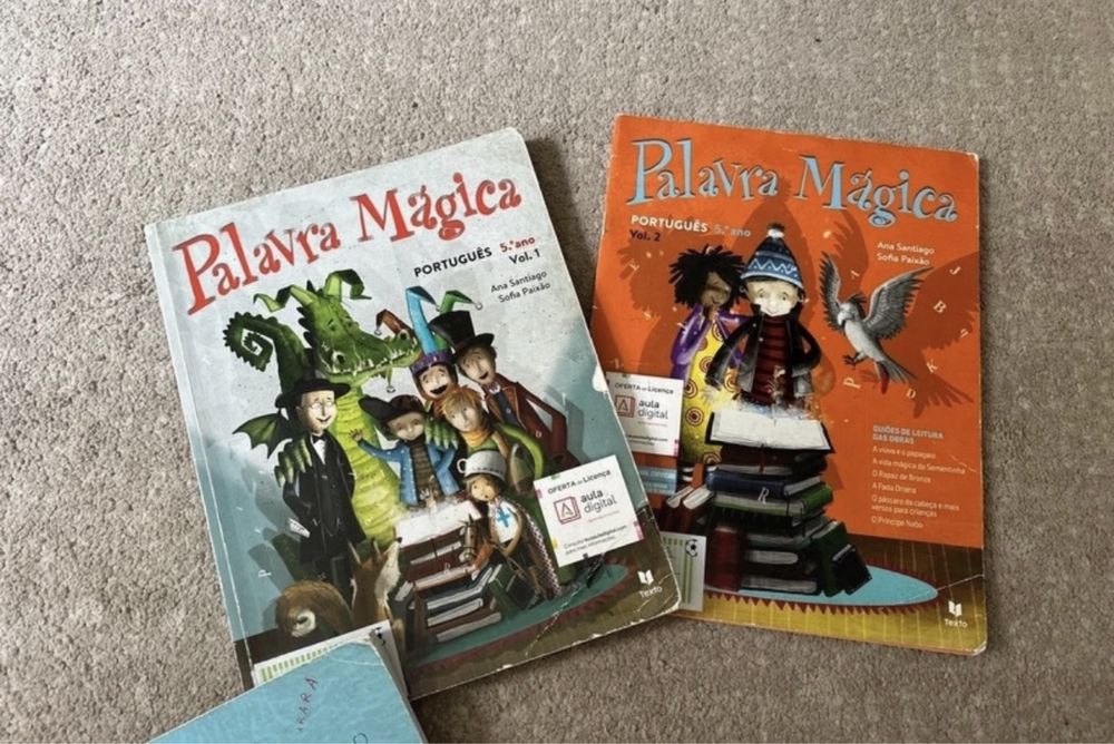 Manuais e cadernos de atividades 5.º ano