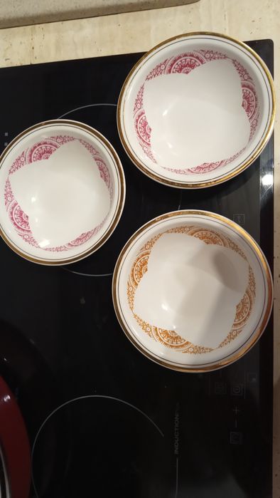 Kompotierki 3 szt PRL Lubiana