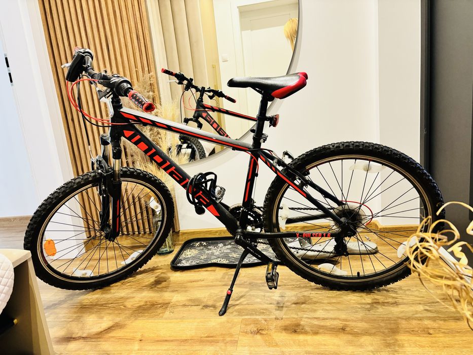 Rower indiana dla chlopca czerwno - czarny