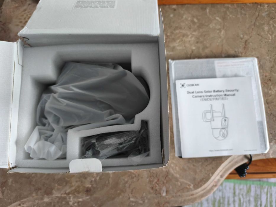 Câmara de Segurança Solar COCOCAM 2K – Nova (Dupla Lente / Wi-Fi)