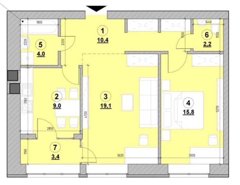 Продаж крутої 2-во кім.кв. в зданій та заселеній новобудові