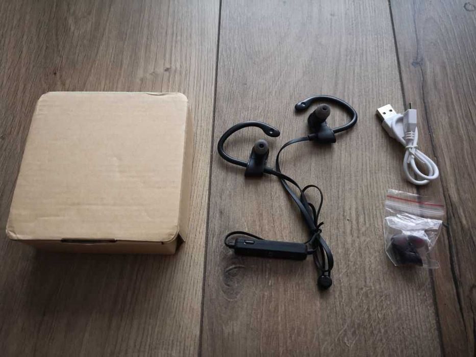 Słuchawki sportowe bezprzewodowe bluetooth z mikrofonem