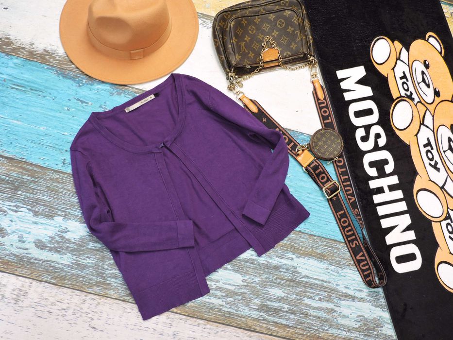 by Steps sweterek bolerko fiolet M