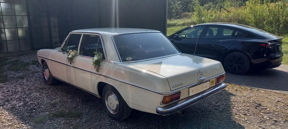 Mercedes w 115 do ślubu,wesele imprezy wynajem
