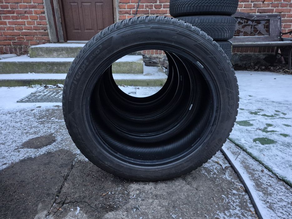 Opony zimowe Hankook 245/45r18 100v komplet  6.5mm+Gratis