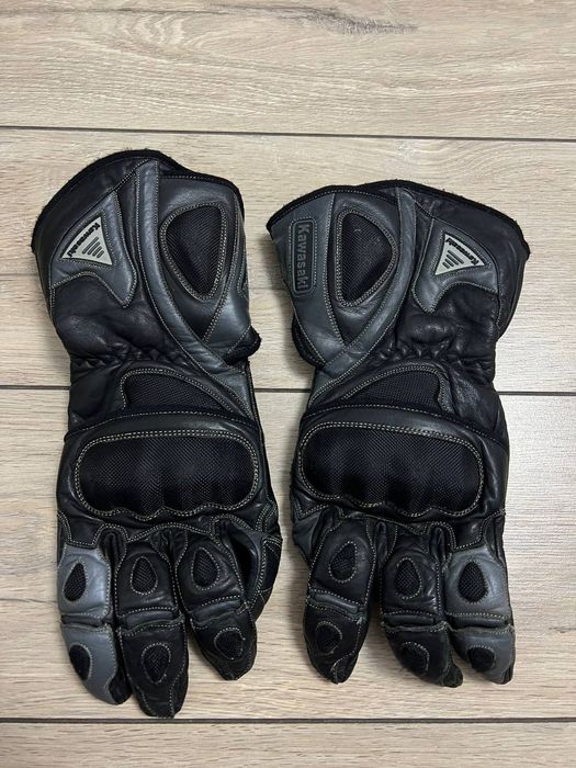 Чоловічі шкіряні рукавиці мото перчатки рукавиці мото Kawasaki XXL