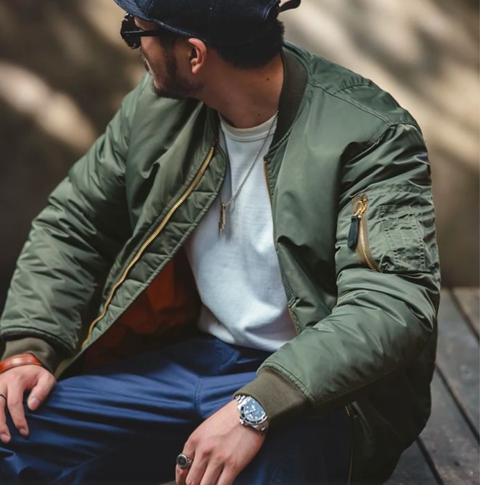 Bomberka przejsciowa ocieplana flyers army green kurtka taktyczna