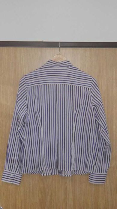 Camisa de senhora às riscas roxas V R G Collection