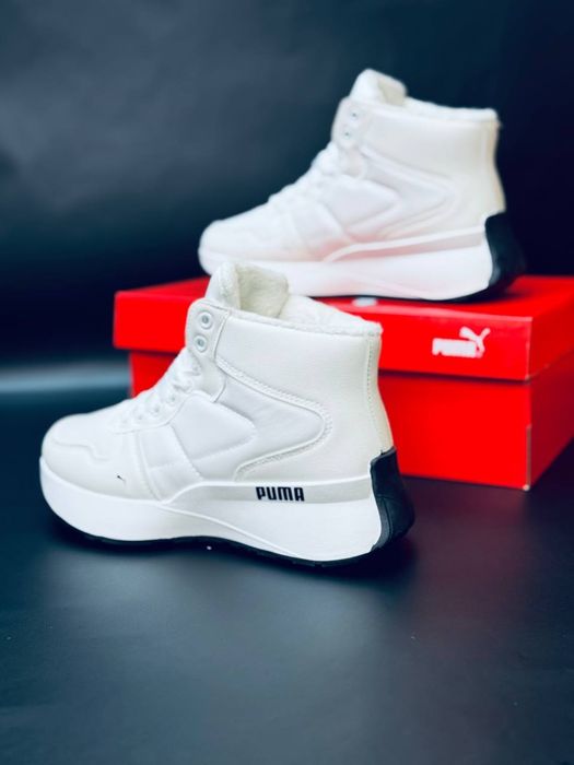 Женские кроссовки Puma Белые зимние кроссовки Пума