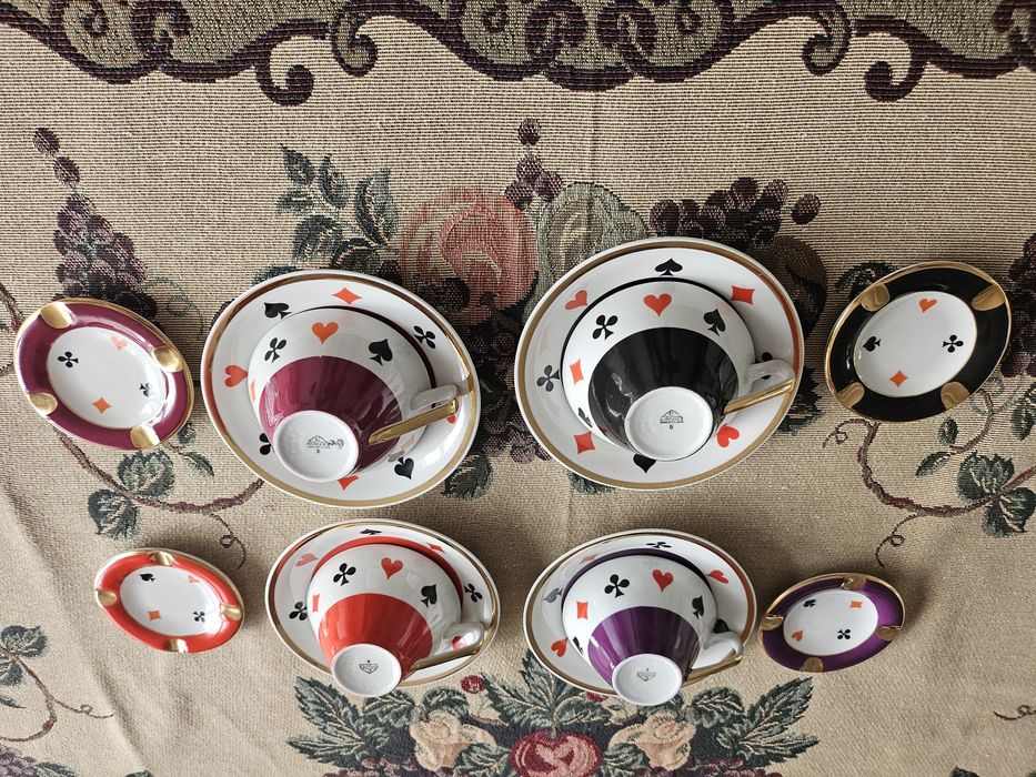 Komplet porcelanowy brydżowy Chodzież