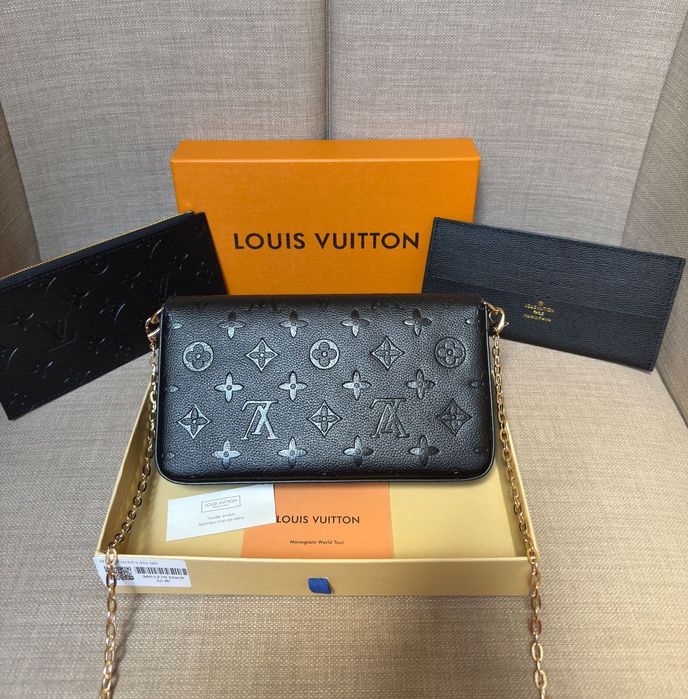 Torebka Louis Vuitton LV czarna ZESTAW
