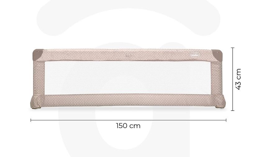 Barierka do łóżeczka dla dzieci 150 cm Asalvo