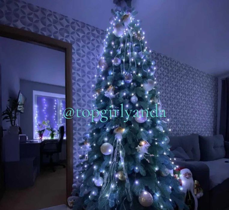 Гірлянда Роса, кінський хвіст, пучок, конский хвост, USB