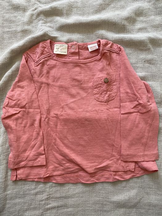 T-shirts manga comprida ZARA menina 18 meses