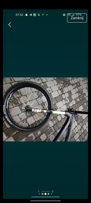 Rower dortmoor street fighter przemalowany na czarny mat