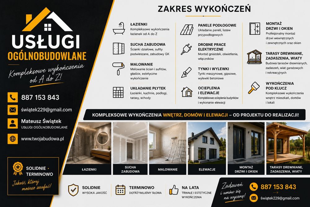 Kompleksowe wykończenia wnętrz