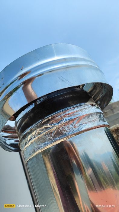 Chapéu inox lareira