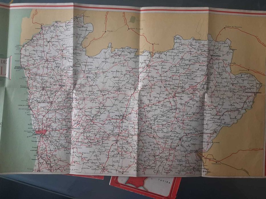 Mapas – Carta Itinerária de Portugal 1948 (4 mapas)