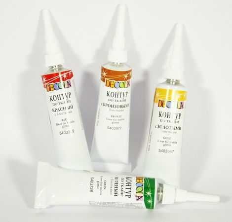 Контури Decola акрилові творчості малювання універсальні тканині склу