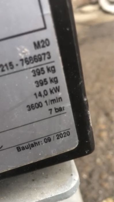 Компрессор Kaeser M20 2,0м³/мин 7бар винтовой дизельный 07.2020г