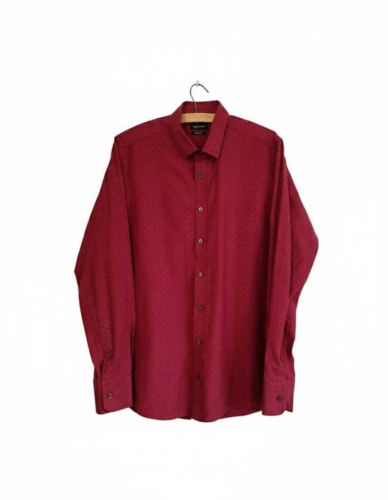 Koszula męska Recman - bordowa slim fit 40 (176-182)