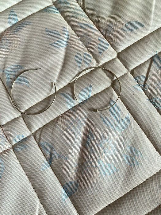 argolas redondas de prata