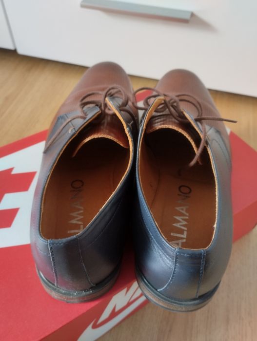 Buty męskie/chłopięce skórzane