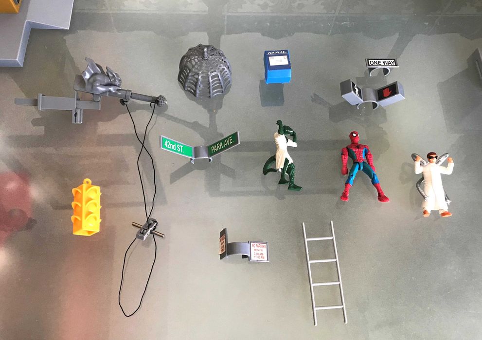 super herois cidade Spider Man Homem Aranha brinquedos bonecos figuras
