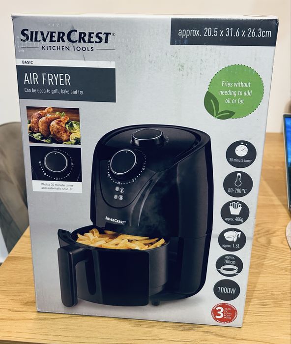 Air Fryer Silvercrest 1000w nowy