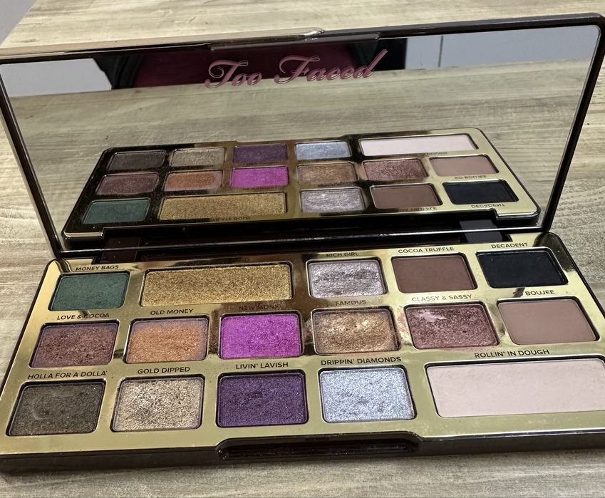 Too Faced Chocolate Gold палетка теней