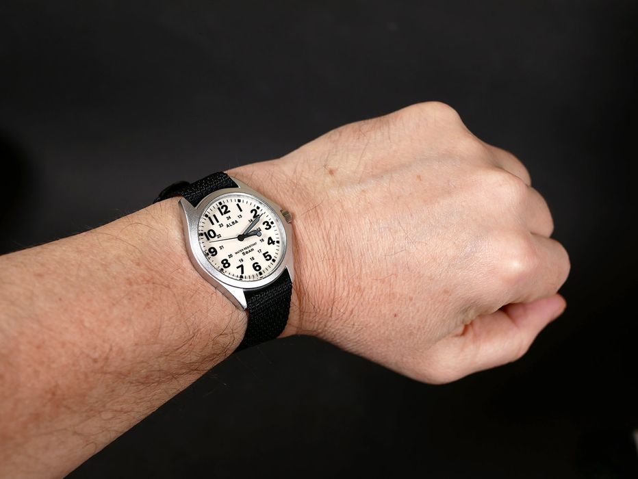 Seiko ALBA AQPK401 Ø35.5мм/ Люм на весь циферблат