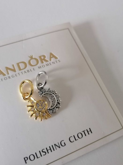 Zawieszka charms Pandora słońce i księżyc