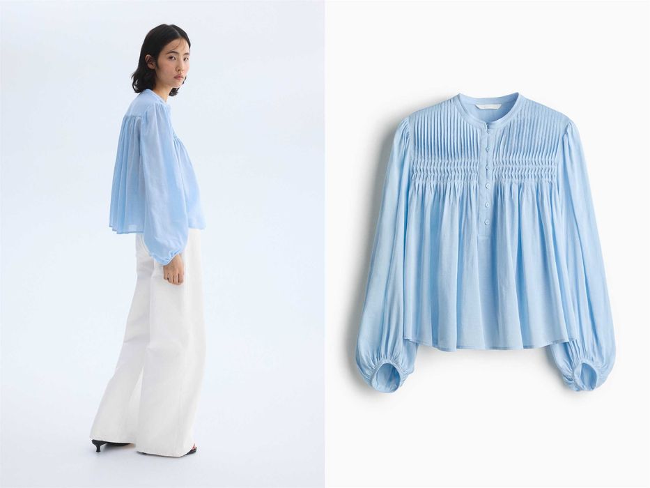 Bluzka koszula M nowa kolek niebieska wiskoza z bawełną PROMOCJA