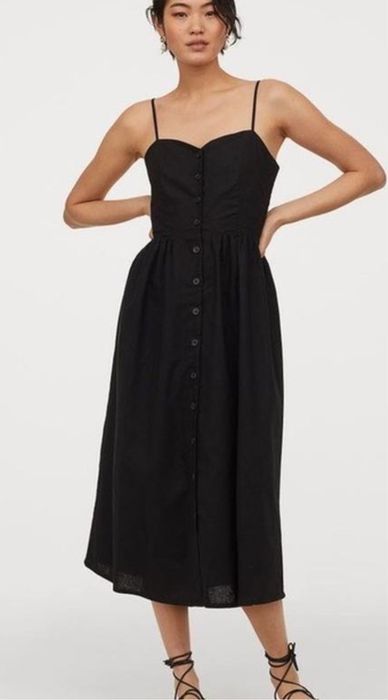 Лляна сукня сарафан h&m