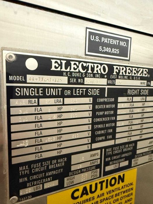 Maszyna do lodów włoskich electro freeze 44 - 77CMT - 125