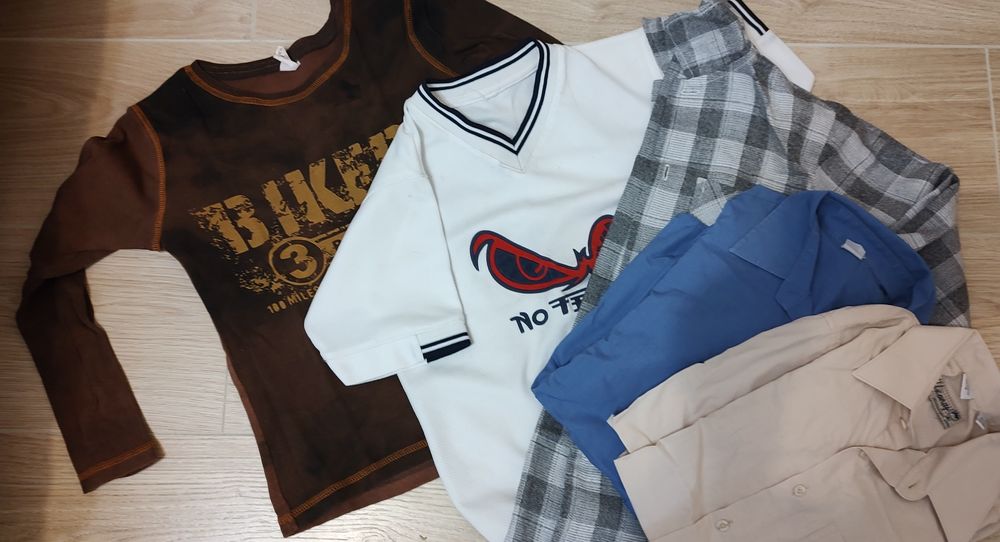 Великий пакет одягу для хлопчика 8-9 років