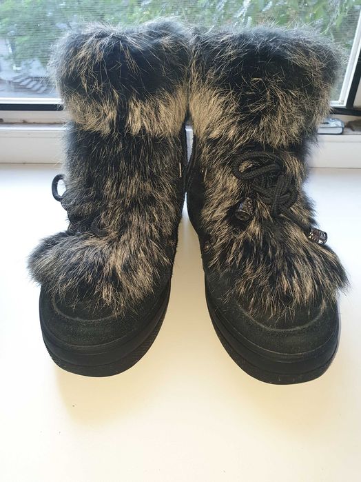 Женские зимние ботинки с замши размер 37
