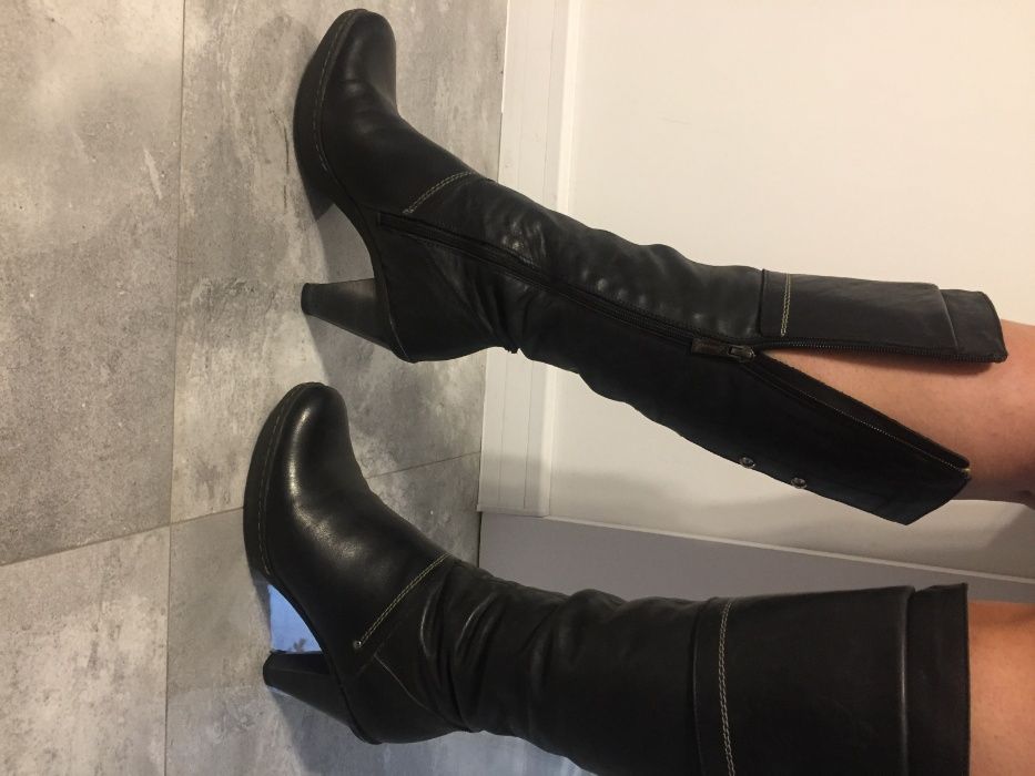 Kozaki ze skóry rozmiar 37