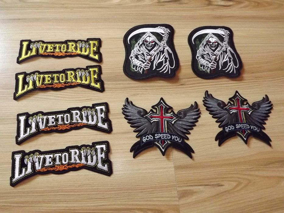 Naszywki ,Hafty na Kamizelkę Motocyklisty Różne