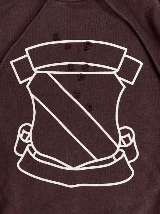 Худі Number (N)ine Shield бордова hoodie archive Sweatshirt худи кофта