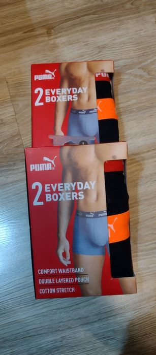 Bokserki męskie puma L 2pak x2 komplety