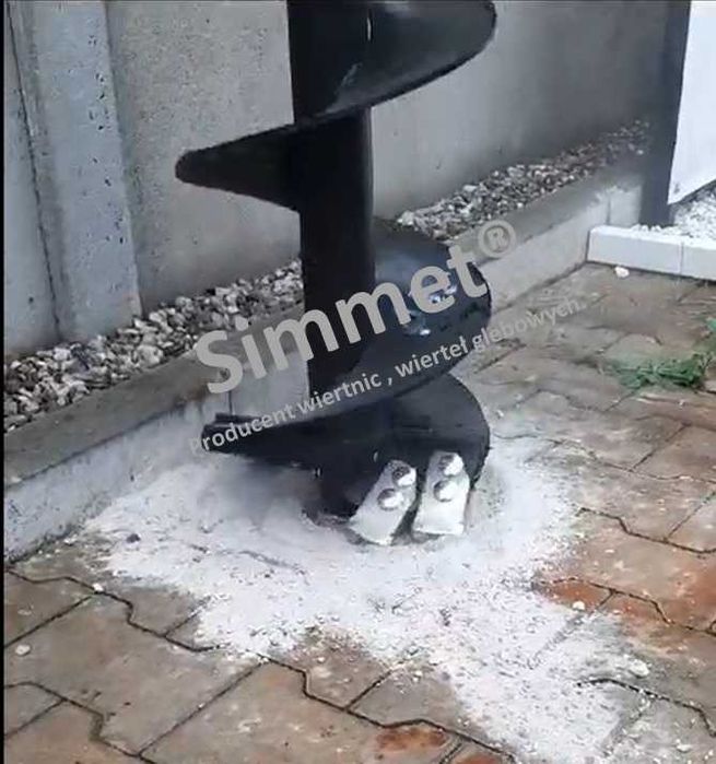 Wiertło glebowe - widiowe Wiertnica   Simmet® fi 200 mm , mini koparka