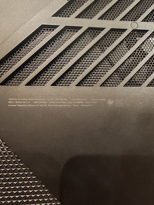 Portátil gaming HP omen 15-dc1044np