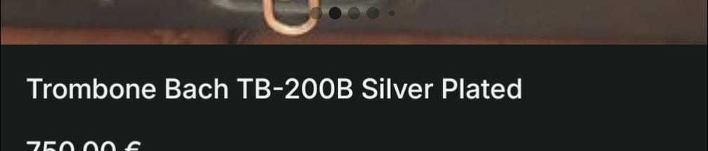 Trombone Bach TB200B Silver Plated