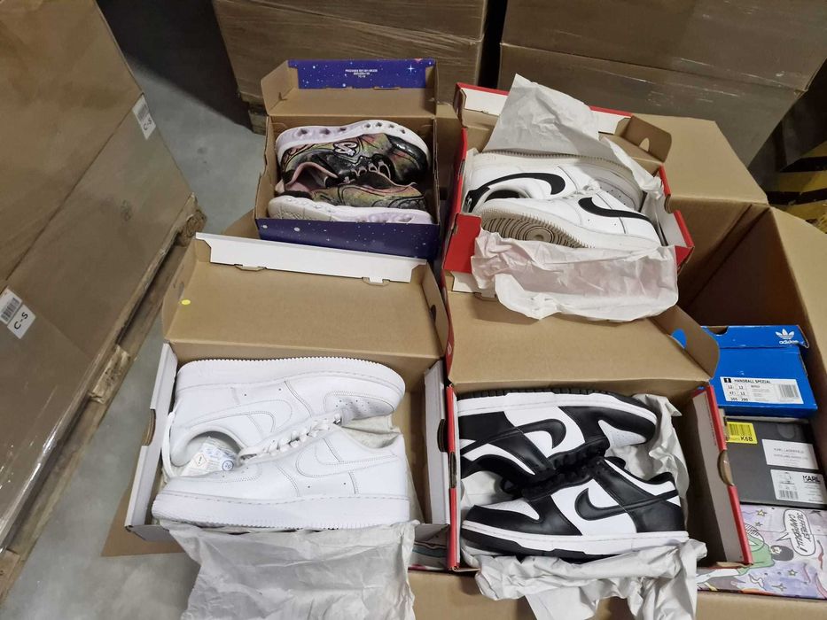 Palety Boxy Zwroty z Markowym Obuwiem Nowe/Powystawowe/Używane